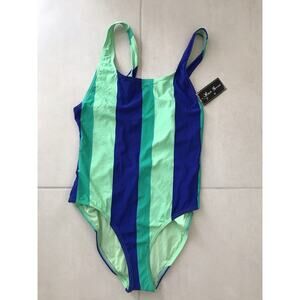 Rosa Secret Swim One Piece Swimsuit Multicolor Striped Swimwear